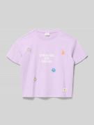 s.Oliver RED LABEL Regular Fit T-Shirt aus reiner Baumwolle in Lavende...