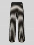 STEHMANN Hose im Allover-Look Modell 'Filiz' in Black, Größe 34