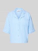 Only Regular Fit Hemdbluse aus reiner Baumwolle Modell 'THYRA' in Blau...