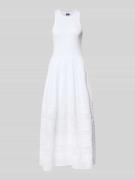 Polo Ralph Lauren Fit and Flare Sommerkleid aus Baumwoll-Mix in Weiss,...