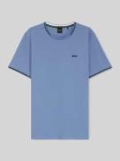 BOSS Green Regular Fit T-Shirt aus Baumwoll-Mix Modell 'TAUL' in Blau,...