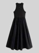 Tommy Jeans Midikleid aus reiner Baumwolle in Black, Größe L