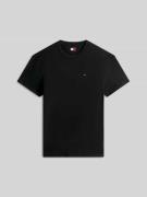 Tommy Jeans Regular Fit T-Shirt aus reiner Baumwolle in Black, Größe M