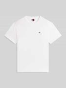 Tommy Jeans Regular Fit T-Shirt aus reiner Baumwolle in Offwhite, Größ...