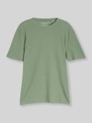 Tom Tailor Denim Regular Fit T-Shirt aus Baumwoll-Mix in Mint, Größe L