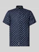 Scotch & Soda Regular Fit Leinenhemd mit Brusttasche in Marine, Größe ...