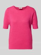 FREE/QUENT Strickpullover mit 1/2-Arm Modell 'Dodo' in Fuchsia, Größe ...