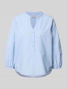 Emily Van den Bergh Regular Fit Bluse mit V-Ausschnitt und 3/4-Arm in ...