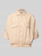 Emily Van den Bergh Blouson aus Baumwolle mit Knopfleiste in Sand, Grö...