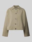 Samsøe Samsøe Jacke mit Eingrifftaschen Modell 'KELLY' in Oliv Melange...