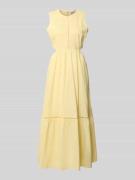 JAKE*S STUDIO WOMAN Midikleid aus Leinen-Mix mit Viskose-Anteil in Hel...