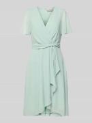 Christian Berg Cocktail Knielanges Cocktailkleid in Wickel-Optik in Li...