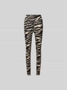 Lala Berlin Slim Fit Leggins aus Viskose-Mix in Weiss, Größe L