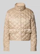 Marc Cain Steppjacke mit Stehkragen in Sand, Größe 38