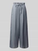 Drykorn Wide Leg Leinenhose Modell 'DWINDLE' in Bleu, Größe 25/32