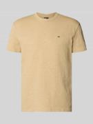Tommy Jeans Regular Fit T-Shirt aus reiner Baumwolle in Beige, Größe L