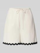 HUGO Regular Fit Shorts aus Lyocell-Leinen-Mix Modell 'HASLALA-1' in O...