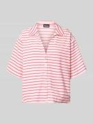 Pieces Loose Fit Hemdbluse aus Baumwoll-Mix Modell 'KAY' in Rosa, Größ...