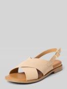Tamaris Sandalen aus echtem Leder in Beige, Größe 36