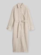 Marc O'Polo Figurumspielendes Hemdblusenkleid aus reinem Leinen in Wei...