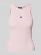 REVIEW Tanktop mit Rundhalsausschnitt in Rose, Größe L