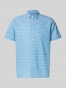 Blend Regular Fit Freizeithemd mit Kentkragen Modell 'ABAN' in Blau, G...