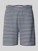 Lacoste Regular Fit Sweatshorts aus Baumwoll-Mix in Marine, Größe L