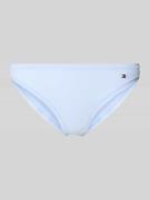 TOMMY HILFIGER Bikini Slip mit Logo-Stitching in Hellblau, Größe L