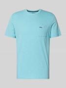 s.Oliver RED LABEL Regular Fit T-Shirt aus reiner Baumwolle in Tuerkis...