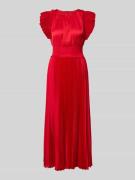 JOOP! Midikleid mit Plisseefalten Modell 'Dilia' in Rot, Größe 34
