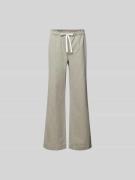 Juvia Wide Fit Jeans mit Tunnelzug in Taupe, Größe L