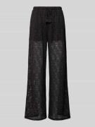 Vero Moda Regular Fit Weite Hose mit semitransparentem Besatz Modell '...