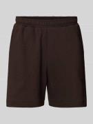 Lacoste Regular Fit Sweatshorts aus reiner Baumwolle in Schoko, Größe ...