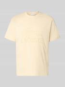 Lacoste Regular Fit T-Shirt aus reiner Baumwolle in Beige, Größe L
