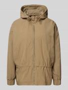 Jake*s Casual Regular Fit Jacke mit Kapuze in Schlamm, Größe M