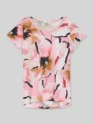 Tom Tailor Regular Fit T-Shirts aus reiner Baumwolle in Hellrot, Größe...