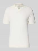 Drykorn Slim Fit Strick-Poloshirt mit Strukturmuster Modell 'BRAIAN' i...