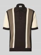 Drykorn Regular Fit Poloshirt im Allover-Look Modell 'TAMIAN' in Dunke...