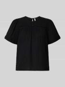 Pieces Relaxed Fit Bluse aus reiner Baumwolle Modell 'SIKKA' in Black,...