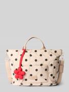 Seidenfelt Shopper mit Label-Patch Modell 'VAALA' in Beige, Größe 1