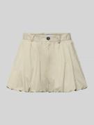 Jake*s Casual Bermudas mit Raffungen in Mud, Größe 34