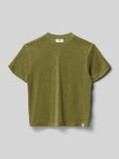 Garcia Regular Fit T-Shirt mit Logo-Detail in Khaki, Größe 152