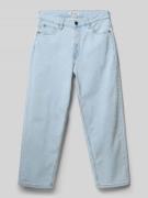 Garcia Straight Fit Jeans mit Logo-Patch in Hellblau, Größe 146