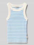 Garcia Slim Fit Top mit Logo-Patch in Weiss, Größe 140