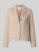 More & More Regular Fit Blazer mit Reverskragen und Knopfverschluss in...