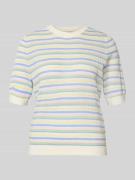 Pieces Slim Fit T-Shirt aus reiner Bio-Baumwolle Modell 'DIANA' in Wei...