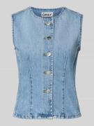 Only Regular Fit Jeansweste aus reiner Baumwolle Modell 'AYA' in Jeans...