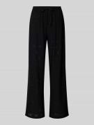 Only Regular Fit Weite Hose mit Tunnelzug Modell 'SMILLA' in Black, Gr...