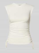 Topshop Trägertop mit seitlichen Raffungen Modell 'GURI' in Offwhite, ...