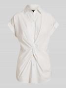 Lauren Ralph Lauren Regular Fit Bluse aus Baumwoll-Mix in Weiss, Größe...